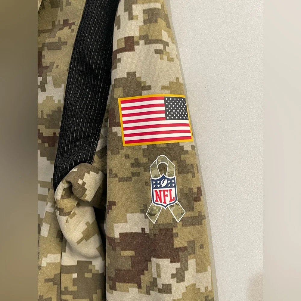 Nike Dallas Cowboys Salute to Service Boys Camo Hoodie. Size Large. NFL. Dri-fit - Picture 13 of 16
